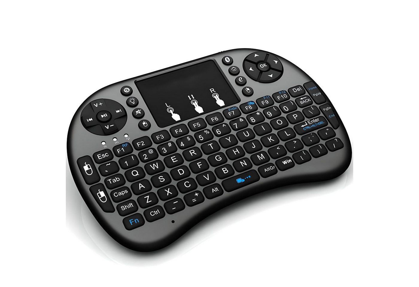 Retoo Mini Touchpad Für Smart TV Tablet PC Keyboard Kabellos Wireless-Tastatur (Ergonomische Gestenunterstützung Einfache Installation Multifunktional) von Retoo