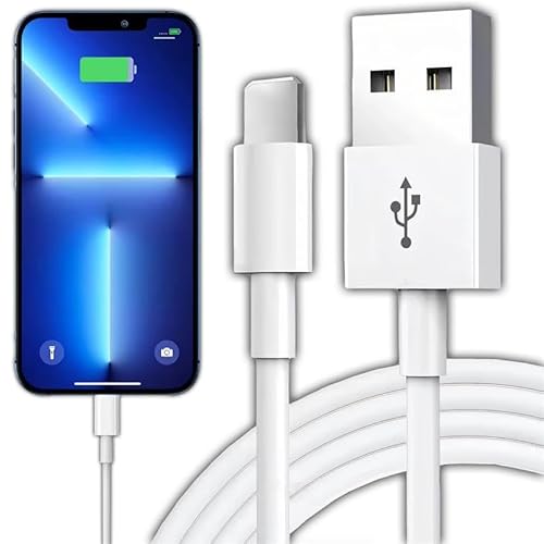Retoo Phone Ladekabel, 1M Schnellladekabel USB-A Kabel Kompatibel mit 11 12 13 11 Pro Xs Max XR X 14 SE Plus Mini, Pad Pro Air, Ladegeräte, Verbindungskabel Datenkabel Smartphone, Weiß von Retoo