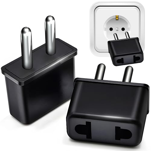 Retoo Reisestecker US zu EU, Steckdosenadapter, USA Deutschland Adapter Stecker, US auf EU Reiseadapter, Amerikanischer Frankreich Europe Adapter, Amerika zu 2 Pin EU, Reisestecker-Adapter, USA zu EU Retoo Reisestecker US zu EU, Steckdosenadapter, USA Deutschland Adapter Stecker, US auf EU Reiseadapter, Amerikanischer Frankreich Europe Adapter, Amerika zu 2 Pin EU, Reisestecker-Adapter, USA zu EU von Retoo