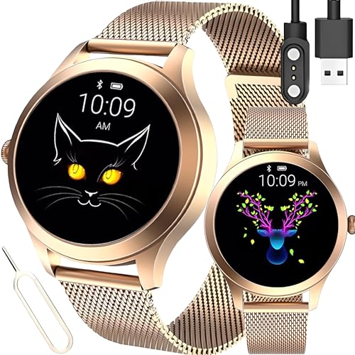 Retoo Smartwatch Damen Herren Telefonfunktion 1,04" Voll Touch Fitnessuhr Sportmodi GPS Ortungsgerät Pulsuhr Schlafmonitor Herzfrequenz Sportuhr Armbanduhr Stoppuhr Gold Retoo Smartwatch Damen Herren Telefonfunktion 1,04" Voll Touch Fitnessuhr Sportmodi GPS Ortungsgerät Pulsuhr Schlafmonitor Herzfrequenz Sportuhr Armbanduhr Stoppuhr Gold von Retoo