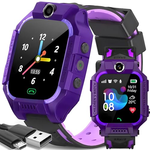 Retoo Smartwatch Kinder Smart Watch Armbanduhr mit GPS Camera SIM für Kinder Mädchen Jungen Ab 3 Jahre Touchscreen Sport Fitness Armband Geschenk Call Android iOS Purple Retoo Smartwatch Kinder Smart Watch Armbanduhr mit GPS Camera SIM für Kinder Mädchen Jungen Ab 3 Jahre Touchscreen Sport Fitness Armband Geschenk Call Android iOS Purple von Retoo