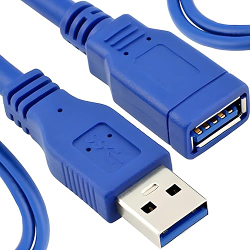 Retoo USB 3.0 Verlängerung Kabel 1.5M mit Schnellladekabel und Datenkabel Verlängerungskabel Ladekabel Type A Stecker mit auf A Buchse und Abwärtskompatibilität zu USB 2.0 und 1.1 von Retoo