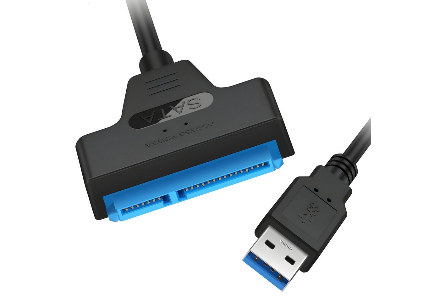 Retoo USB 3.0 zu SATA Adapter Kabel 2.5 Zoll HDD SSD Externe Festplatten Computer-Adapter SATA, USB 3.0 Typ A zu USB 3.0 Typ A, Zeitsparend, Plug & Play von Retoo