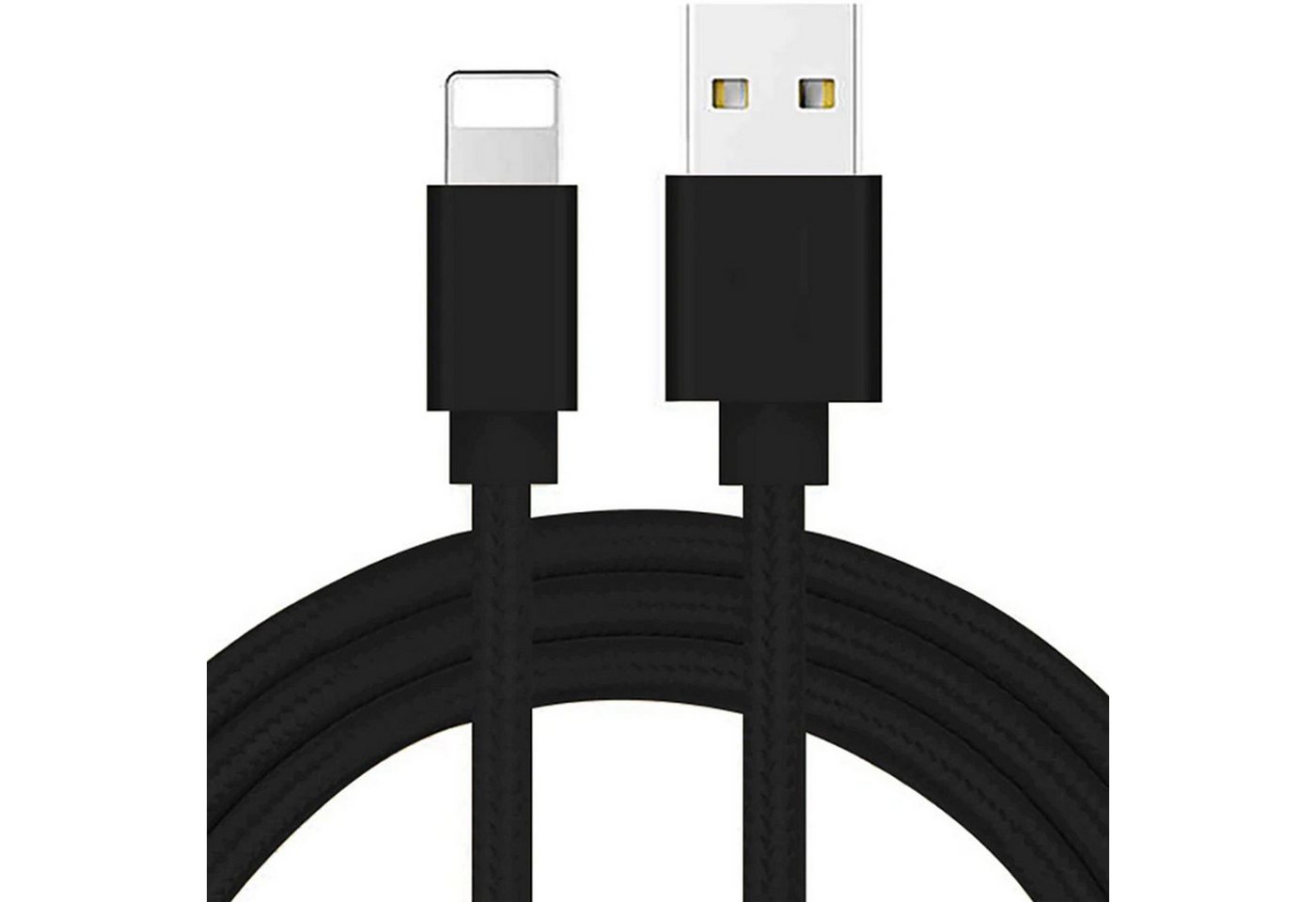 Retoo USB Ladekabel für Netzteil iPhone 7 8 11 12 13 X Xs Xr Pro Max Telefonkabel, Schnellladung, zum Aufladen, 1 Meter, Schwarze, VC, Aluminium, Nylon von Retoo