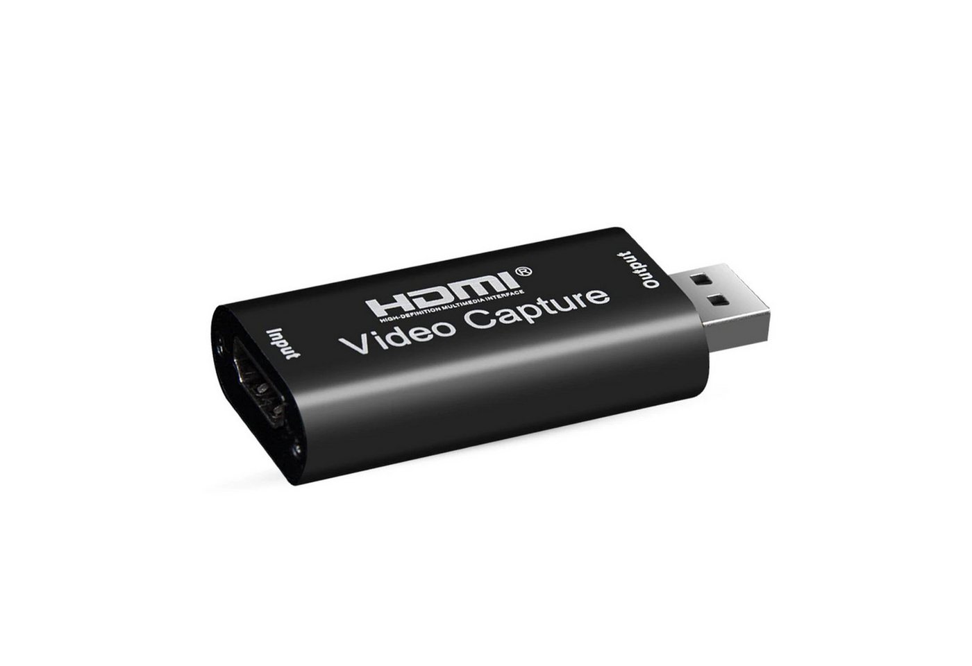 Retoo Videoaufnahmekarte HDMI zu USB 2.0 4K Video Capture Card Device USB-Recorder (Standard-HDMI-Kabeln, Kompatibel mit USB A/V:UVC, UAC, Plug & Play) von Retoo