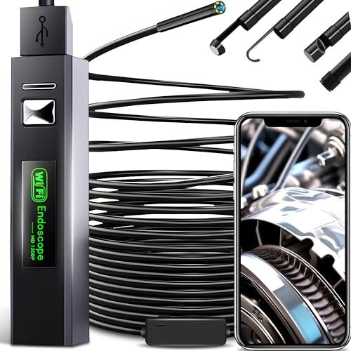 Retoo WiFi Endoskopkamera Handy Endoskop Inspektionskamera Rohrkamera 720P HD mit LED-Licht für Android OS Windows Tablet PC IP67 Snake Kamera Schlangenkamera wasserdichte 5M Retoo WiFi Endoskopkamera Handy Endoskop Inspektionskamera Rohrkamera 720P HD mit LED-Licht für Android OS Windows Tablet PC IP67 Snake Kamera Schlangenkamera wasserdichte 5M von Retoo