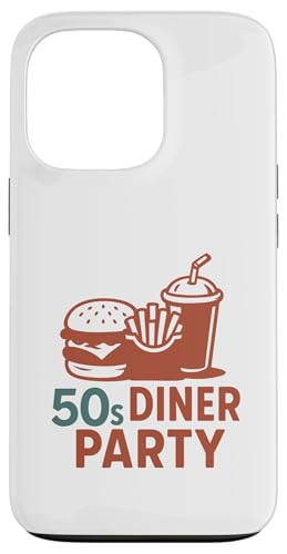 50er Jahre Diner Party Retro Burger Pommes Frites Milchshake Hülle für iPhone 13 Pro 50er Jahre Diner Party Retro Burger Pommes Frites Milchshake Hülle für iPhone 13 Pro von Retro 50s Party Cool Vibes