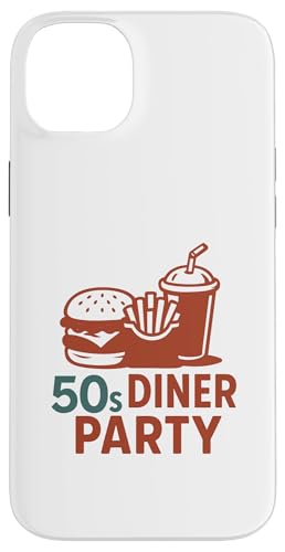 50er Jahre Diner Party Retro Burger Pommes Frites Milchshake Hülle für iPhone 14 Plus 50er Jahre Diner Party Retro Burger Pommes Frites Milchshake Hülle für iPhone 14 Plus von Retro 50s Party Cool Vibes