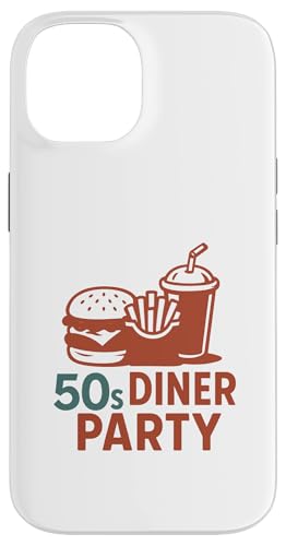 50er Jahre Diner Party Retro Burger Pommes Frites Milchshake Hülle für iPhone 14 50er Jahre Diner Party Retro Burger Pommes Frites Milchshake Hülle für iPhone 14 von Retro 50s Party Cool Vibes