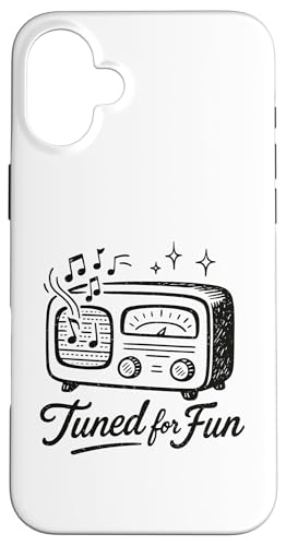 Gestimmt für lustige Retro-Radiomusik der 50er Jahre Hülle für iPhone 16 Plus Gestimmt für lustige Retro-Radiomusik der 50er Jahre Hülle für iPhone 16 Plus von Retro 50s Party Cool Vibes