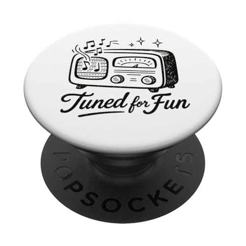 Gestimmt für lustige Retro-Radiomusik der 50er Jahre PopSockets Klebender PopGrip Gestimmt für lustige Retro-Radiomusik der 50er Jahre PopSockets Klebender PopGrip von Retro 50s Party Cool Vibes