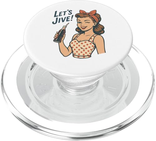 Let's Jive Retro 50er Pinup Dance PopSockets PopGrip für MagSafe Let's Jive Retro 50er Pinup Dance PopSockets PopGrip für MagSafe von Retro 50s Party Cool Vibes