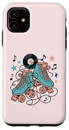 Retro 50er Jahre Rollschuhe und Vinyl Musik Hülle für iPhone 11 Retro 50er Jahre Rollschuhe und Vinyl Musik Hülle für iPhone 11 von Retro 50s Party Cool Vibes