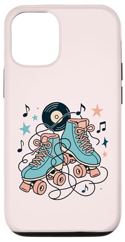 Retro 50er Jahre Rollschuhe und Vinyl Musik Hülle für iPhone 12/12 Pro Retro 50er Jahre Rollschuhe und Vinyl Musik Hülle für iPhone 12/12 Pro von Retro 50s Party Cool Vibes