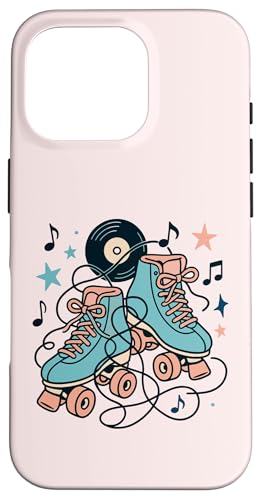 Retro 50er Jahre Rollschuhe und Vinyl Musik Hülle für iPhone 16 Pro Retro 50er Jahre Rollschuhe und Vinyl Musik Hülle für iPhone 16 Pro von Retro 50s Party Cool Vibes