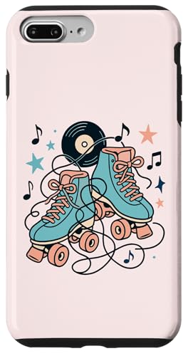 Retro 50er Jahre Rollschuhe und Vinyl Musik Hülle für iPhone 7 Plus/8 Plus Retro 50er Jahre Rollschuhe und Vinyl Musik Hülle für iPhone 7 Plus/8 Plus von Retro 50s Party Cool Vibes