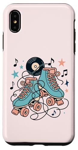 Retro 50er Jahre Rollschuhe und Vinyl Musik Hülle für iPhone XS Max Retro 50er Jahre Rollschuhe und Vinyl Musik Hülle für iPhone XS Max von Retro 50s Party Cool Vibes