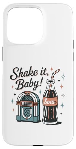 Shake! It Baby Retro 50er Jahre Jukebox Soda Hülle für iPhone 15 Pro Max Shake! It Baby Retro 50er Jahre Jukebox Soda Hülle für iPhone 15 Pro Max von Retro 50s Party Cool Vibes
