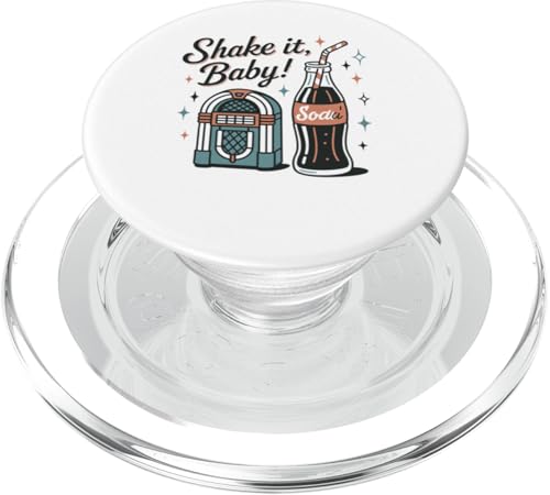 Shake! It Baby Retro 50er Jahre Jukebox Soda PopSockets PopGrip für MagSafe Shake! It Baby Retro 50er Jahre Jukebox Soda PopSockets PopGrip für MagSafe von Retro 50s Party Cool Vibes