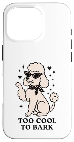 Too Cool To Bark Retro 50er Pudel Vibes Hülle für iPhone 16 Pro Too Cool To Bark Retro 50er Pudel Vibes Hülle für iPhone 16 Pro von Retro 50s Party Cool Vibes