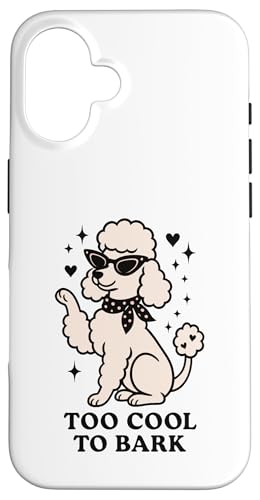 Too Cool To Bark Retro 50er Pudel Vibes Hülle für iPhone 16 Too Cool To Bark Retro 50er Pudel Vibes Hülle für iPhone 16 von Retro 50s Party Cool Vibes