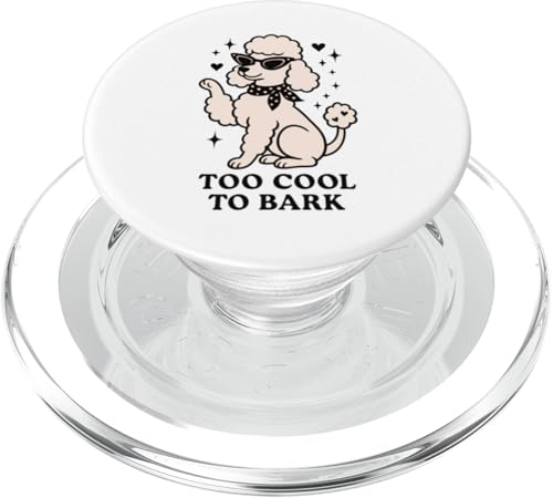 Too Cool To Bark Retro 50er Pudel Vibes PopSockets PopGrip für MagSafe Too Cool To Bark Retro 50er Pudel Vibes PopSockets PopGrip für MagSafe von Retro 50s Party Cool Vibes