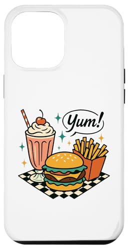 Yum Retro Diner Burger Milkshake Fries 50er Jahre Hülle für iPhone 12 Pro Max Yum Retro Diner Burger Milkshake Fries 50er Jahre Hülle für iPhone 12 Pro Max von Retro 50s Party Cool Vibes