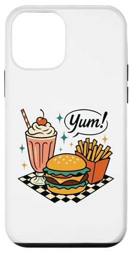 Yum Retro Diner Burger Milkshake Fries 50er Jahre Hülle für iPhone 12 mini Yum Retro Diner Burger Milkshake Fries 50er Jahre Hülle für iPhone 12 mini von Retro 50s Party Cool Vibes