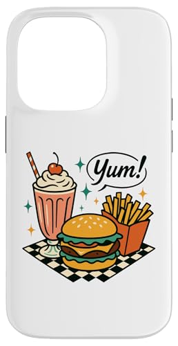 Yum Retro Diner Burger Milkshake Fries 50er Jahre Hülle für iPhone 14 Pro Yum Retro Diner Burger Milkshake Fries 50er Jahre Hülle für iPhone 14 Pro von Retro 50s Party Cool Vibes