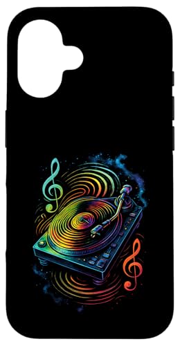 Vinyl Retro DJ Bunte Rillen Hülle für iPhone 16 Vinyl Retro DJ Bunte Rillen Hülle für iPhone 16 von Retro 60s Soul