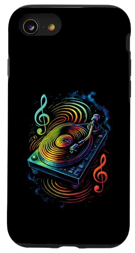Vinyl Retro DJ Bunte Rillen Hülle für iPhone SE (2020) / 7 / 8 von Retro 60s Soul