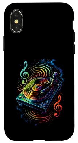 Vinyl Retro DJ Bunte Rillen Hülle für iPhone X/XS Vinyl Retro DJ Bunte Rillen Hülle für iPhone X/XS von Retro 60s Soul