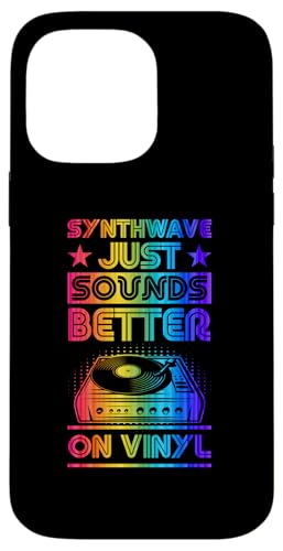 Vinyl-Schallplatte Love Synthwave klingt einfach besser auf Vinyl Hülle für iPhone 14 Pro Max von Retro Aesthetic Merch For Vinyl Record Collectors