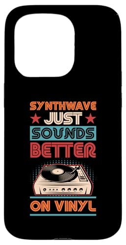 Vinyl-Schallplatte Love Synthwave klingt einfach besser auf Vinyl Hülle für iPhone 15 Pro von Retro Aesthetic Merch For Vinyl Record Collectors