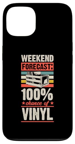 Weekend Forecast 100 Prozent Chance Of Vinyl Hülle für iPhone 13 von Retro Aesthetic Merch For Vinyl Record Collectors