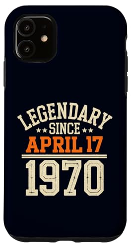 Legendär seit 17. April 1970, toller Geburtstag, lustiger Retro-Look Hülle für iPhone 11 von Retro April 1970 Birthday Shirt for Men & Women