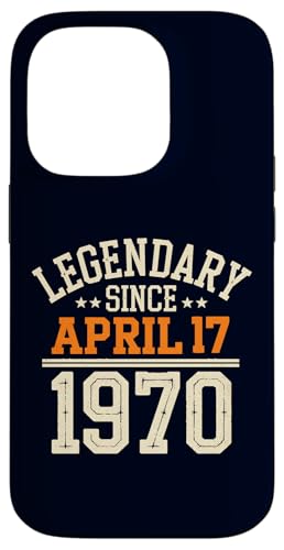 Legendär seit 17. April 1970, toller Geburtstag, lustiger Retro-Look Hülle für iPhone 14 Pro von Retro April 1970 Birthday Shirt for Men & Women