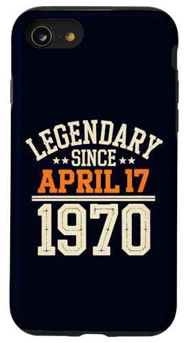 Legendär seit 17. April 1970, toller Geburtstag, lustiger Retro-Look Hülle für iPhone SE (2020) / 7 / 8 von Retro April 1970 Birthday Shirt for Men & Women