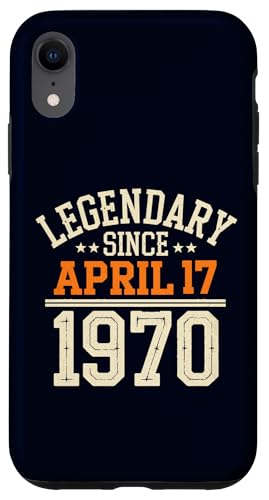 Legendär seit 17. April 1970, toller Geburtstag, lustiger Retro-Look Hülle für iPhone XR von Retro April 1970 Birthday Shirt for Men & Women