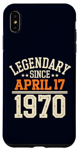 Legendär seit 17. April 1970, toller Geburtstag, lustiger Retro-Look Hülle für iPhone XS Max von Retro April 1970 Birthday Shirt for Men & Women