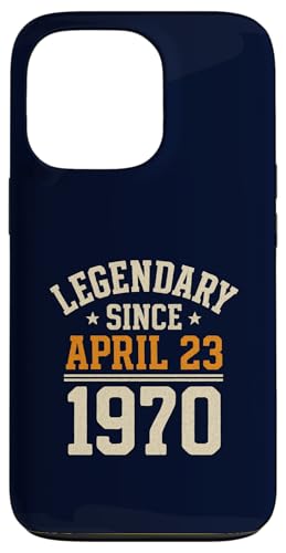 Legendary Since 23. April 1970, Awesome Birthday Funny Retro Hülle für iPhone 13 Pro von Retro April 1970 Birthday Shirt for Men & Women