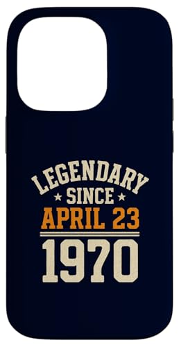 Legendary Since 23. April 1970, Awesome Birthday Funny Retro Hülle für iPhone 14 Pro Legendary Since 23. April 1970, Awesome Birthday Funny Retro Hülle für iPhone 14 Pro von Retro April 1970 Birthday Shirt for Men & Women