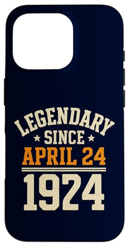 Legendary Since 24. April 1970, Awesome Birthday Funny Retro Hülle für iPhone 16 Pro von Retro April 1970 Birthday Shirt for Men & Women
