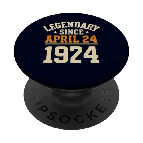 Legendary Since 24. April 1970, Awesome Birthday Funny Retro PopSockets Klebender PopGrip von Retro April 1970 Birthday Shirt for Men & Women