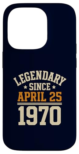 Legendary Since 25. April 1970, Awesome Birthday Funny Retro Hülle für iPhone 14 Pro Legendary Since 25. April 1970, Awesome Birthday Funny Retro Hülle für iPhone 14 Pro von Retro April 1970 Birthday Shirt for Men & Women