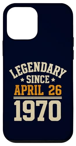 Legendary Since 26. April 1970, Awesome Birthday Funny Retro Hülle für iPhone 12 mini Legendary Since 26. April 1970, Awesome Birthday Funny Retro Hülle für iPhone 12 mini von Retro April 1970 Birthday Shirt for Men & Women