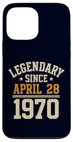 Legendary Since 28. April 1970, Awesome Birthday Funny Retro Hülle für iPhone 13 Pro Max von Retro April 1970 Birthday Shirt for Men & Women
