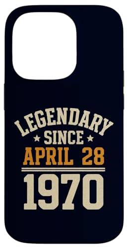 Legendary Since 28. April 1970, Awesome Birthday Funny Retro Hülle für iPhone 14 Pro von Retro April 1970 Birthday Shirt for Men & Women