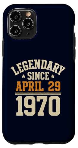 Legendary Since 29. April 1970, Awesome Birthday Funny Retro Hülle für iPhone 11 Pro von Retro April 1970 Birthday Shirt for Men & Women