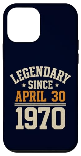 Legendary Since 30. April 1970, Awesome Birthday Funny Retro Hülle für iPhone 12 mini von Retro April 1970 Birthday Shirt for Men & Women
